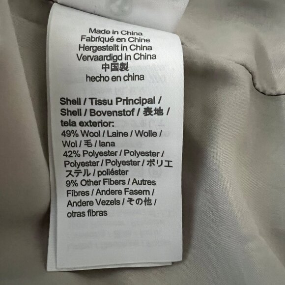 J CREW FACTORY COLOR BLOCK WOOL BLEND COAT SIZE 10 - Picture 5 of 9